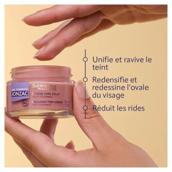 Jonzac Sublimactive Crème Rose éclat Bio