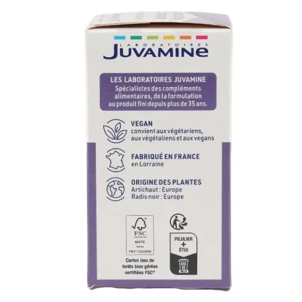 Juvamine Artichaut Radis noir gélules