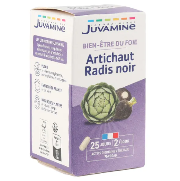 Juvamine Artichaut Radis noir gélules