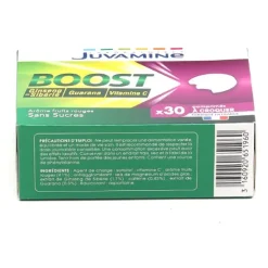 Juvamine Boost Ginseng de Sibérie guarana vitamine C à croquer
