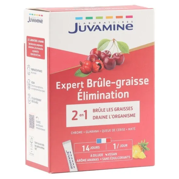 Juvamine Expert Brûle graisse Elimination sticks