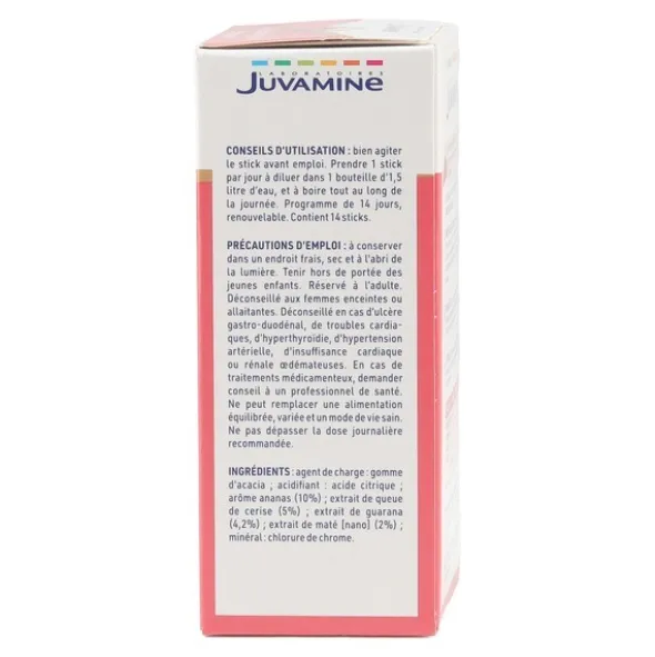 Juvamine Expert Brûle graisse Elimination sticks