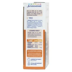 Juvamine 4G Ginseng Gelée Royale Guarana Gingembre ampoules