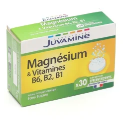 Juvamine Magnésium & vitamines B6, B2, B1 comprimés effervescents