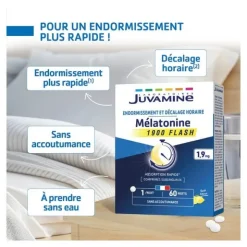Juvamine Mélatonine Flash comprimé 1,9mg
