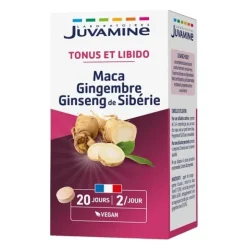 Juvamine Phyto Maca Gingembre Ginseng de Sibérie comprimés