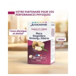 Juvamine Phyto Maca Gingembre Ginseng de Sibérie comprimés