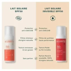 Laboratoires de Biarritz lait solaire invisible SPF 50