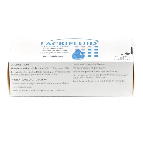 Lacrifluid collyre unidose yeux secs