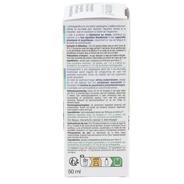 Ladrôme extrait de plante fraîche Bio Ashwagandha