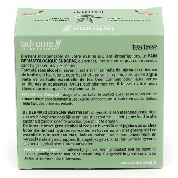 Ladrôme Pain dermatologique surgras Pur Tea tree Bio