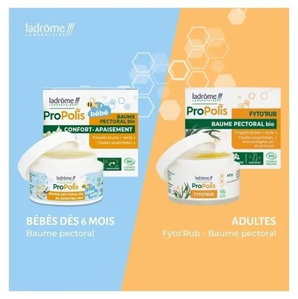 Ladrome Fyto Rub Propolis Baume pectoral bio