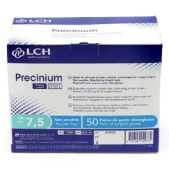LCH Precinium gants latex non poudrés stériles 50 paires