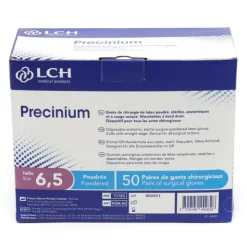 LCH Precinium gants latex poudrés stériles 50 paires