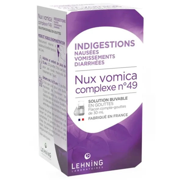 Lehning Nux Vomica Complexe n°49 solution buvable