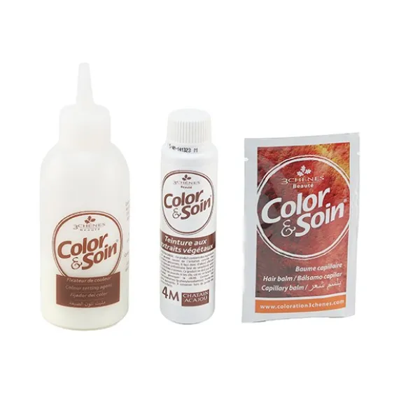 Les 3 Chênes Color et Soin coloration permanente châtain acajou 4M