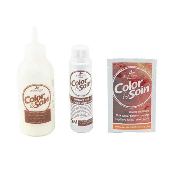 Les 3 Chênes Color et Soin coloration permanente châtain clair acajou 5M