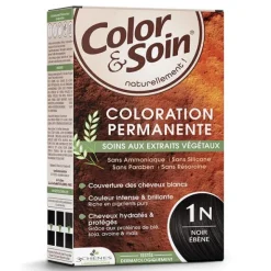 Les 3 Chênes Color et Soin coloration permanente noir ébène 1N