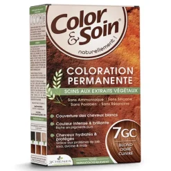 Les 3 chênes Color et Soin coloration permanente blond doré cuivré 7GC