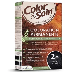 Les 3 Chênes Color et Soin coloration permanente brun azuré 2A