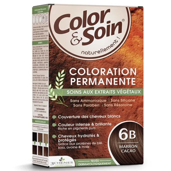 Les 3 Chênes Color et Soin coloration permanente marron cacao 6B