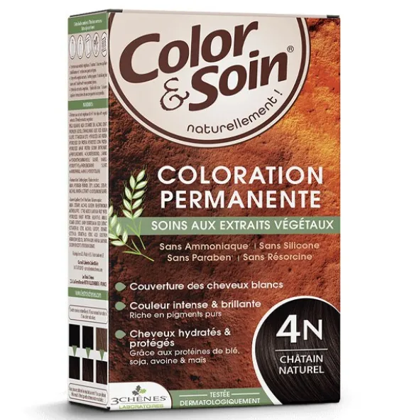 Les 3 Chênes Color et Soin coloration permanente châtain naturel 4N