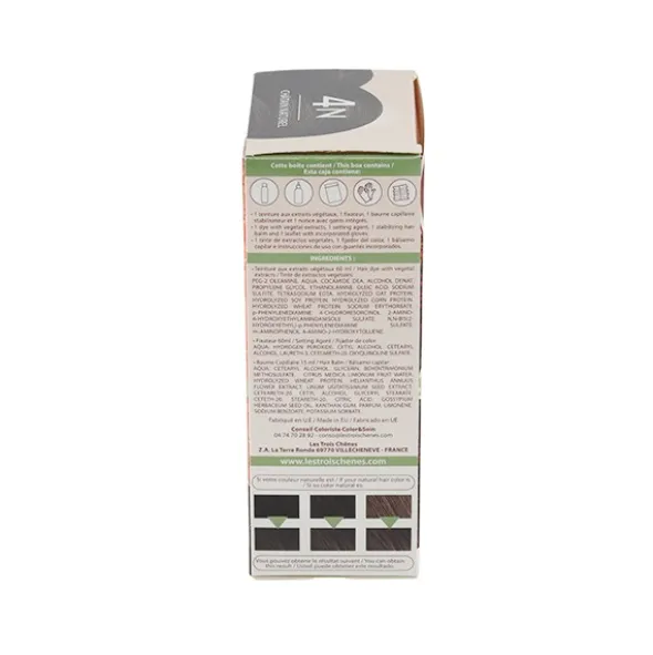 Les 3 Chênes Color et Soin coloration permanente châtain naturel 4N