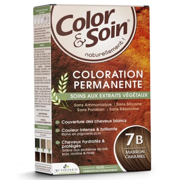 Les 3 Chênes Color et Soin Coloration permanente 7B Marron caramel
