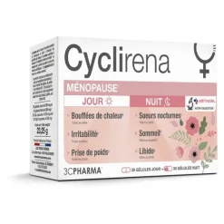 Les 3 chênes Cyclirena Ménopause gélules Jour et Nuit