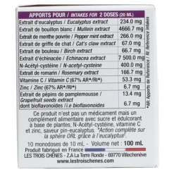 Les 3 chênes Efirub Coups de froid unidoses