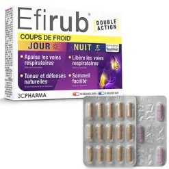 Les 3 chênes Efirub Jour Nuit comprimés