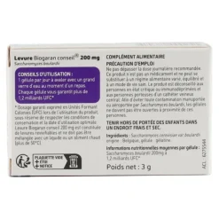 Levure 200 mg Adultes Biogaran gélules