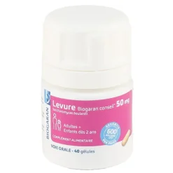 Levure 50 mg gélules Biogaran
