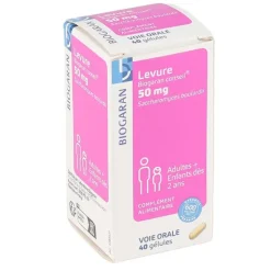 Levure 50 mg gélules Biogaran
