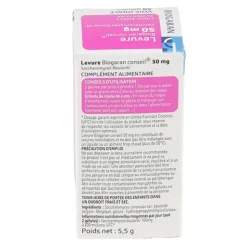 Levure 50 mg gélules Biogaran