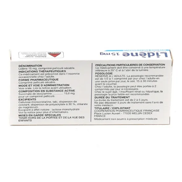 Lidène 15 mg comprimés