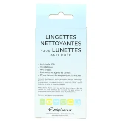 Lingettes nettoyantes pour lunettes Estipharm