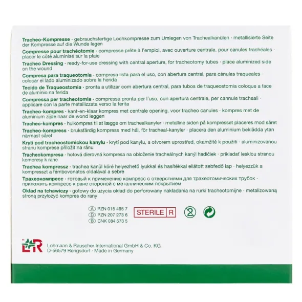 Lohmann Metalline compresse pour trachéotomie