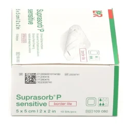 Lohmann Suprasorb P Sensitive Border lite pansement adhésif siliconé