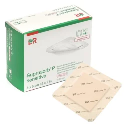 Lohmann Suprasorb P Sensitive Border lite pansement adhésif siliconé