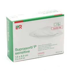 Lohmann Suprasorb P Sensitive Border lite pansement adhésif siliconé