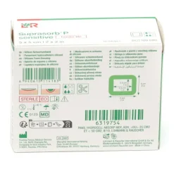 Lohmann Suprasorb P Sensitive Border lite pansement adhésif siliconé