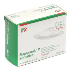 Lohmann Suprasorb P Sensitive Border lite pansement adhésif siliconé