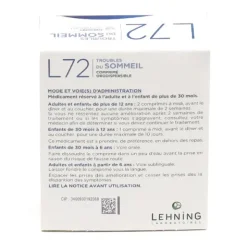 L72 Sommeil Lehning orodispersible