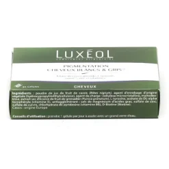 Luxéol pigmentation cheveux blanc et gris gélules