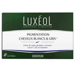 Luxéol pigmentation cheveux blanc et gris gélules