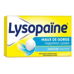 Lysopaine pastille pour la gorge Menthe