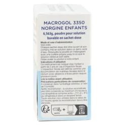 Macrogol 3350 Norgine enfant sachet
