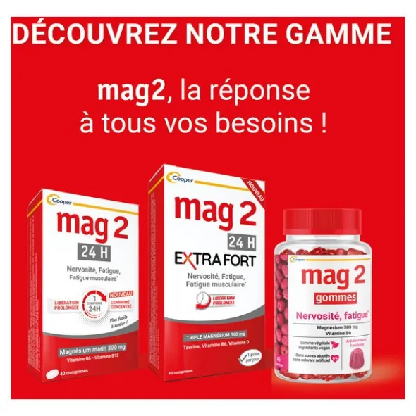Mag 2 24h Extra Fort comprimés