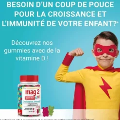 Mag 2 Kids Croissance et immunité gummies